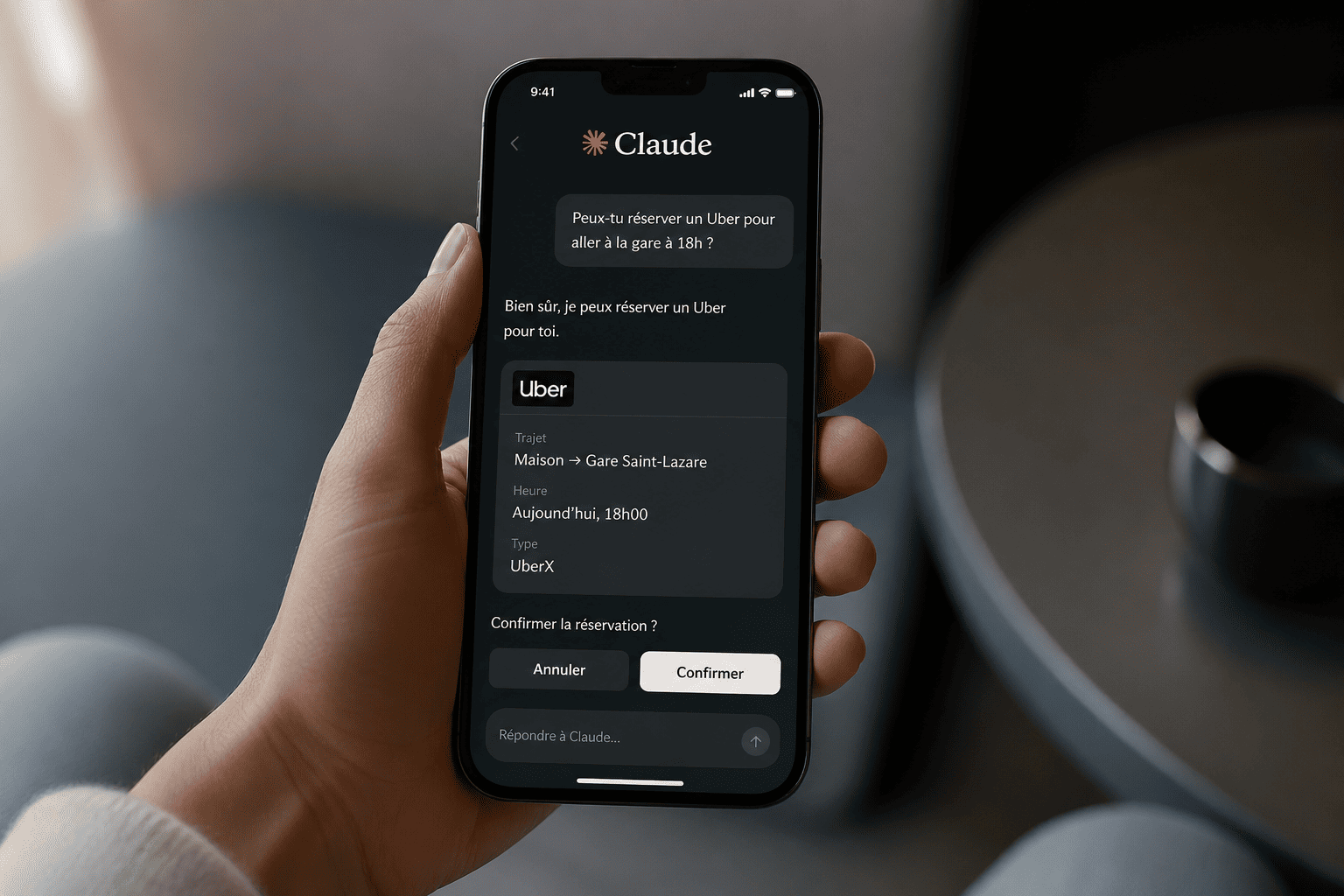 Claude s’intègre aux apps du quotidien… et dans les trajets Uber